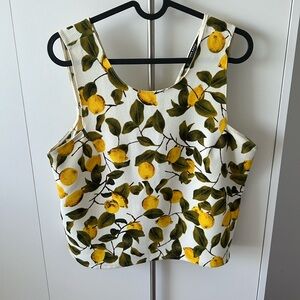 Zara basic size M lemon tank top, excellent used condition